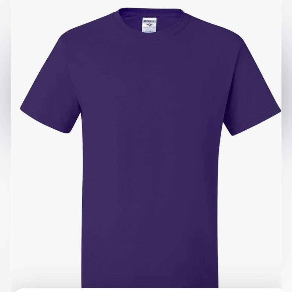 Men’s JERZEES Deep Purple Heavy Blend Cotton/Polyester T-Shirt Large